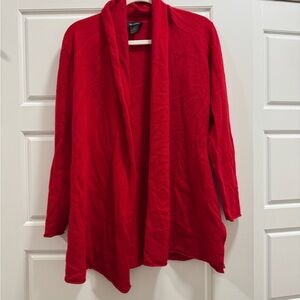 Women's Cashmere Red Cardigan